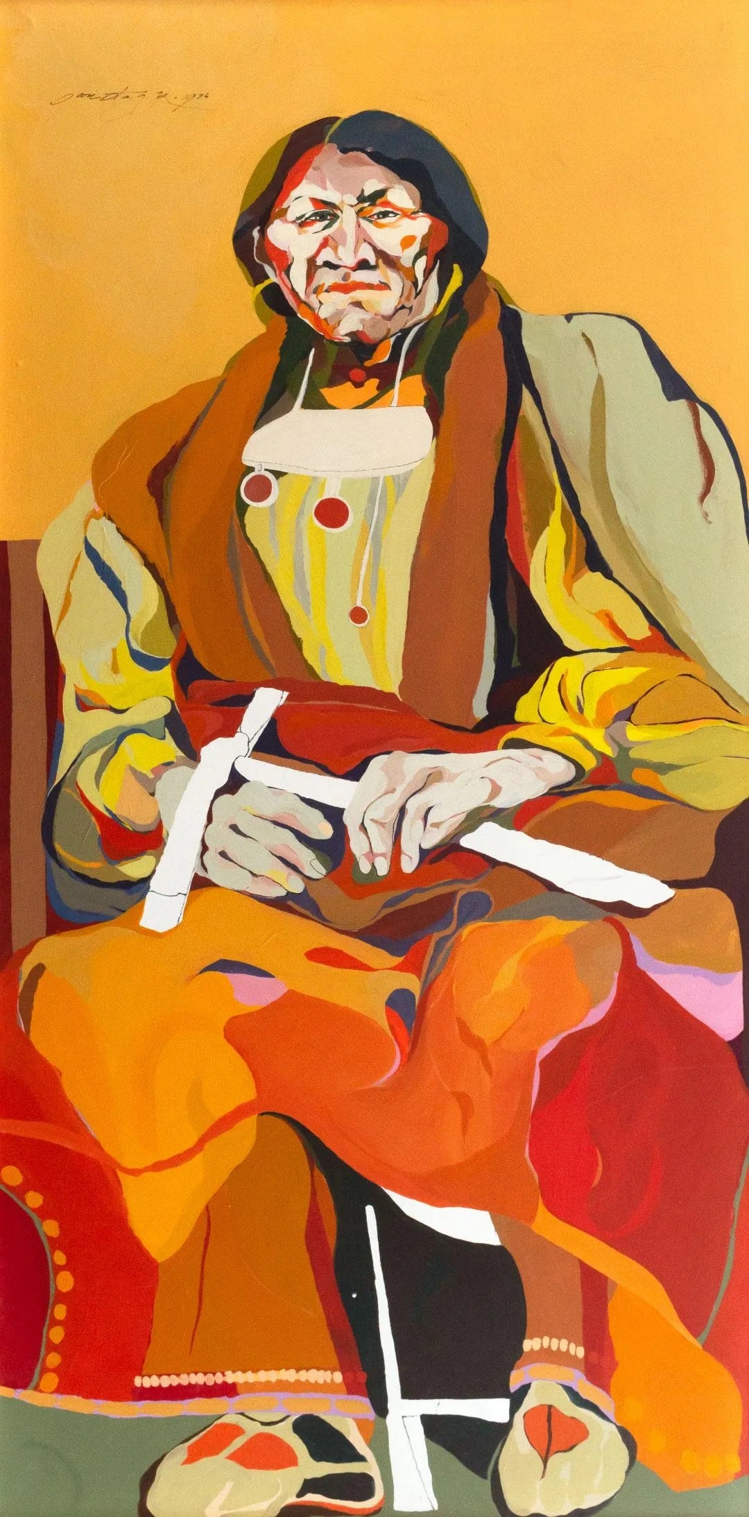 Sari Staggs - The Wise One 1976 96" x 48"