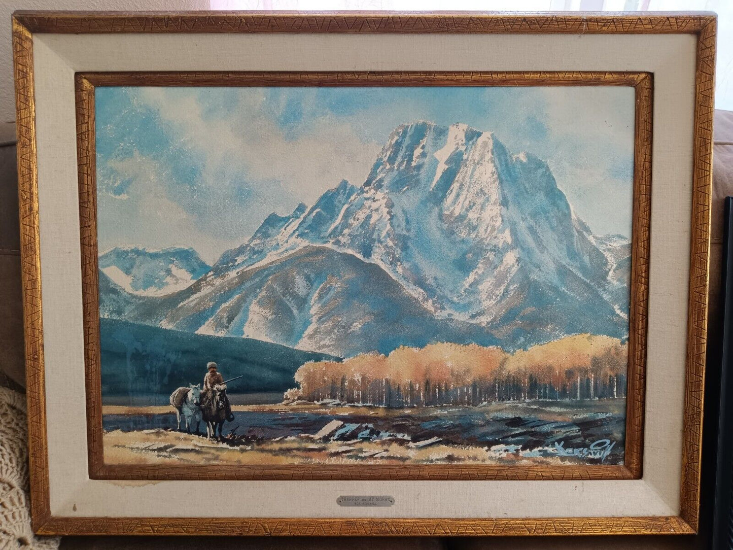 Roy Kerswill - Trapper and Mt. Moran 28” x 20"
