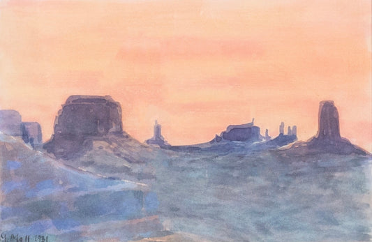 Maximilliam Moll - Untitled (Monument Valley) 5.5" x 8"