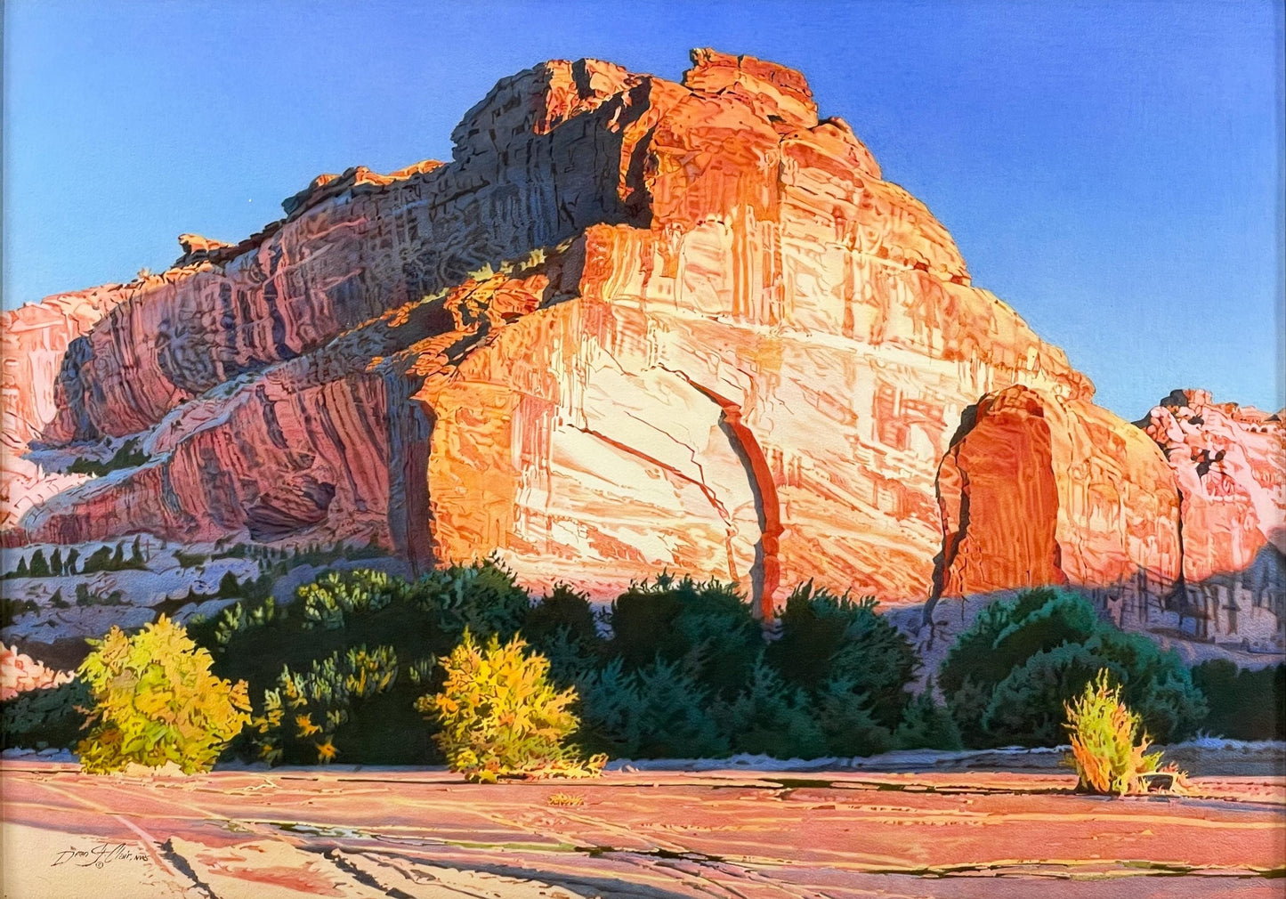 Dean St. Clair - Zion Landscape 29.5” x 41.5"