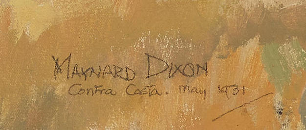 Maynard Dixon - Abandoned House, Contra Costa Co, 1931 25" x 30"