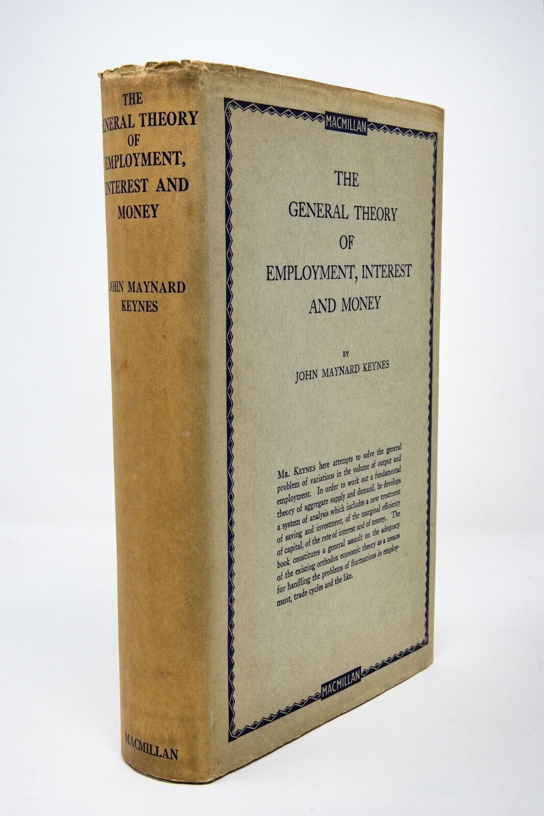 Keynes, John Maynard - The General Theory of Employment, Interest, and Money - First Edition, First DJ