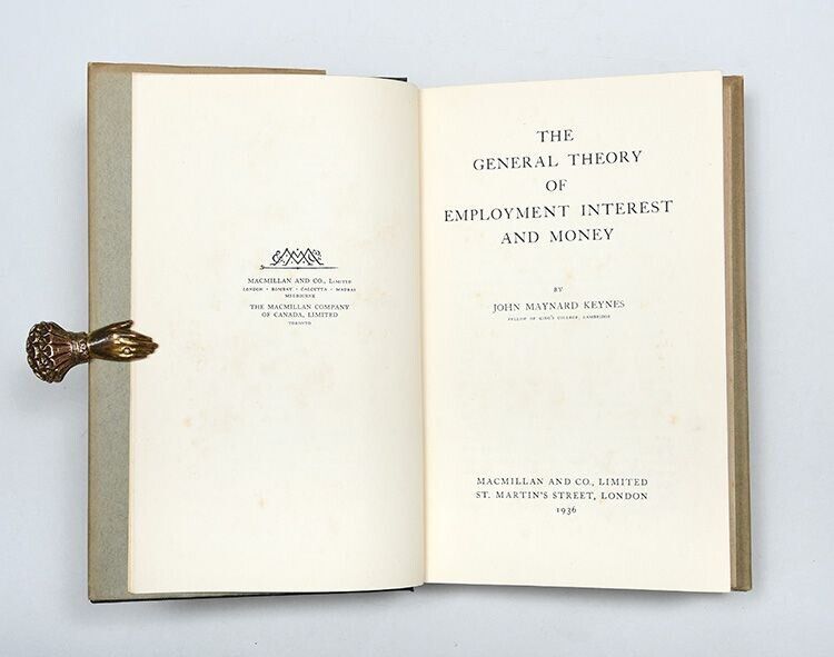 Keynes, John Maynard - The General Theory of Employment, Interest, and Money - First Edition, First DJ