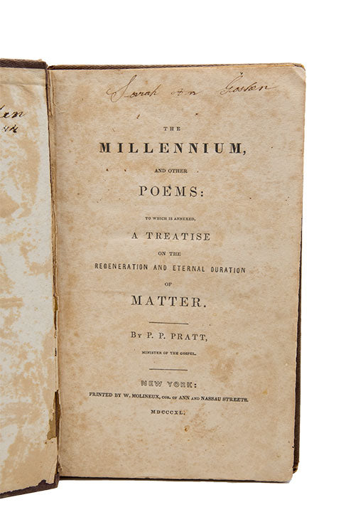 Pratt, Parley P. - The Millennium and Other Poems - 1840