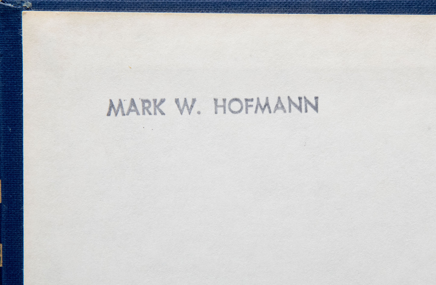 Hofmann, Mark - Personal Copy - 7 Part Edition of The History of The Church